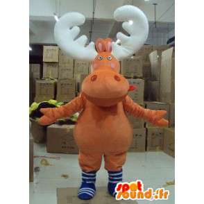 Mascotte de cerf, caribou, renne des bois – Costume animal foret - MASFR00606 - Mascottes Cerf et Biche