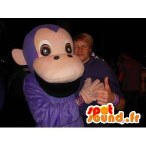 Classic purple monkey mascot - Costume jungle animal monkey - MASFR00305 - Mascots monkey