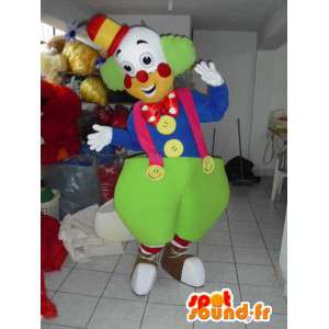 Giant Clown maskot - Cirkusdräkt - Festdräkt - Spotsound maskot