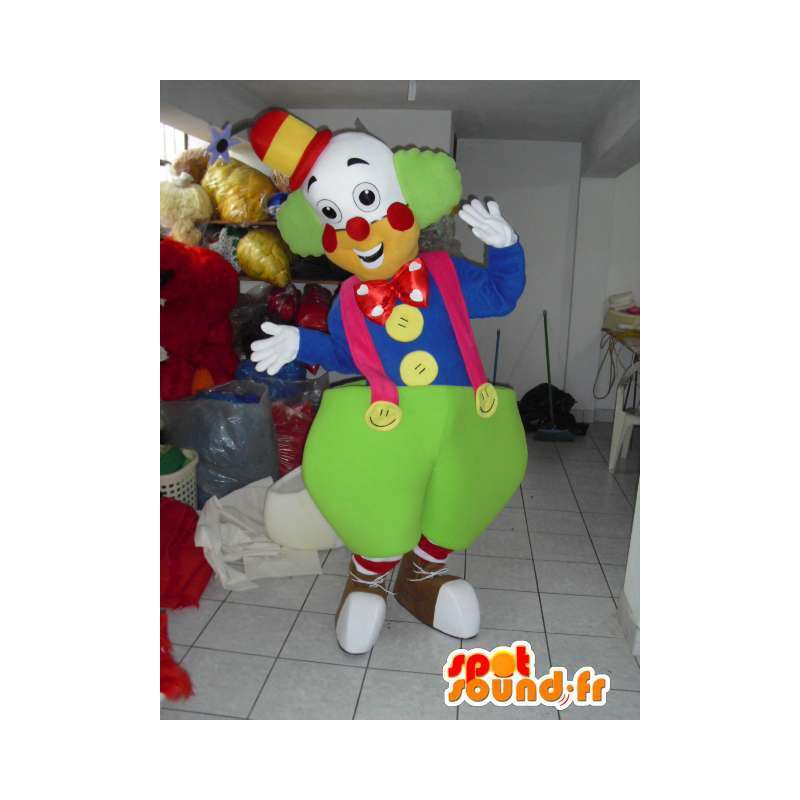 Giant Clown maskot - Circus kostume - Festlig kostume -