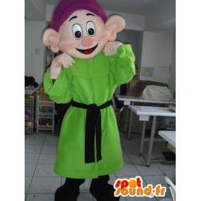 Dopey dwarf mascot - Second model - Snow White Costume - MASFR00613 - Mascots seven dwarves