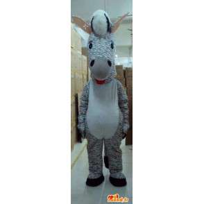 Mascot gestreept Zebra - Animal Savannah - grijze tint Costume - MASFR00615 - jungle dieren