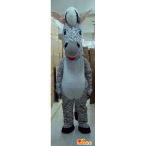 Zebra striped mascot - Animal Savannah - Costume gray tint - MASFR00615 - The jungle animals