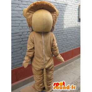 Mascotte van de Leeuw - Feline savanne in kostuum - dierlijke - MASFR00558 - Lion Mascottes