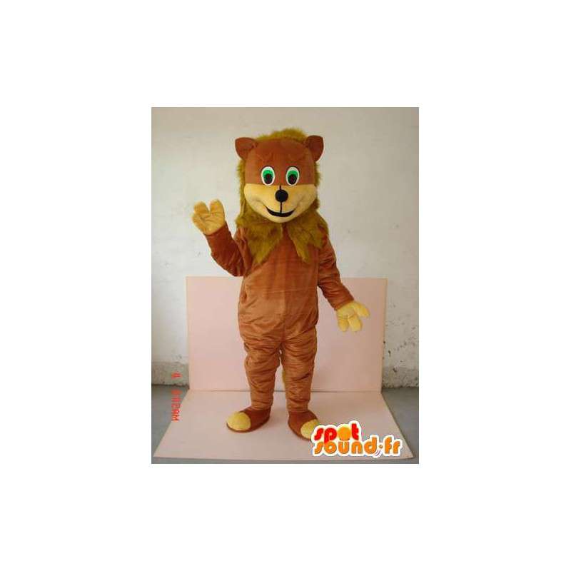 Cub mit braunem Pelzmaskottchen - Dschungel-Tier - MASFR00630 - Löwen-Maskottchen