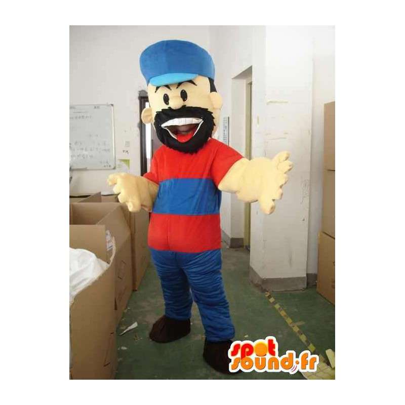 Speciale mascotte boscaiolo barbuto per un serate a tema - MASFR00637 - Umani mascotte