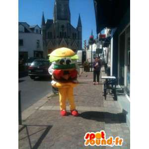 Hamburger maskot - Yum burger sandwich - Expressfrakt -