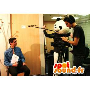 Panda mascot classic black and white teddy - Costume party - MASFR00212 - Mascot of pandas