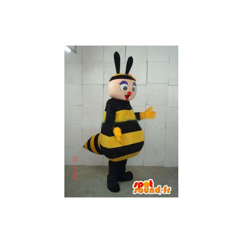 Abeja de la mascota con un gran torso abultado rayas amarillo y negro - MASFR00682 - Abeja de mascotas