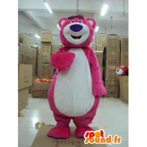 Big bear mascot pink and white plush style balou - MASFR00685 - Mascots famous characters