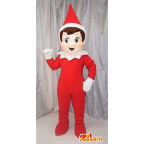 Red elf hat with red and white cone Christmas Special - MASFR00697 - Christmas mascots