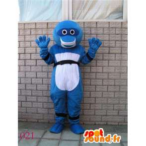 Mascot costume and blue masked ninja turtle - Special Day - MASFR00702 - Mascots famous characters