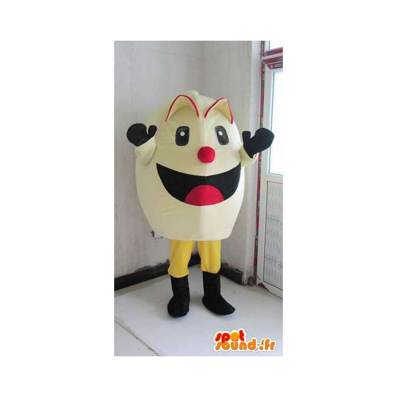 Egg Maskottchen pacman Stil - Fancy smiley Video-Format abspielen - MASFR00709 - Maskottchen berühmte Persönlichkeiten