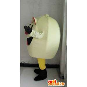 Æg maskot pacman stil - videospil kostume smiley format -