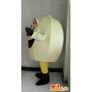 Mascot Pacman tyylinen muna - videopeli puku Smiley koko - MASFR00709 - julkkikset Maskotteja