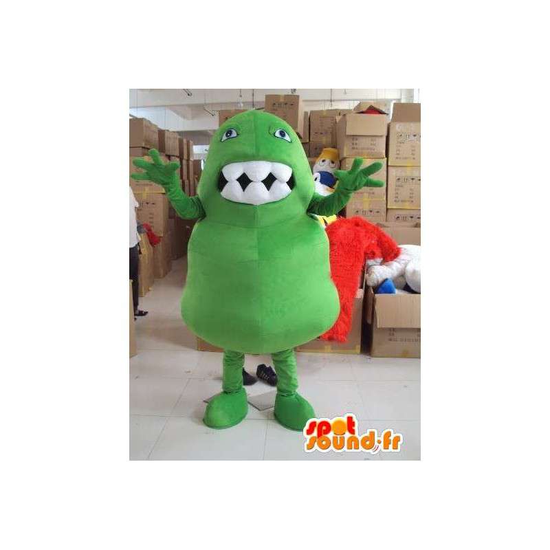Hirviö Mascot iso hampaat Troll tyyli lomalla - MASFR00718 - Mascottes de monstres