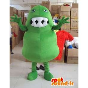 Monster Mascot met grote tanden trol stijl voor vakantie - MASFR00718 - mascottes monsters