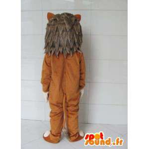 Filhote de Mascot com pêlo cinza - Costume da floresta - MASFR00721 - Mascotes leão
