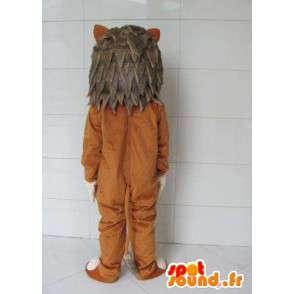 Filhote de Mascot com pêlo cinza - Costume da floresta - MASFR00721 - Mascotes leão