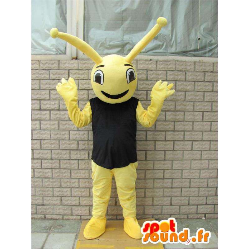 Insetto mascotte di giallo t-shirt in stile foresta formica - MASFR00728 - Mascotte Ant