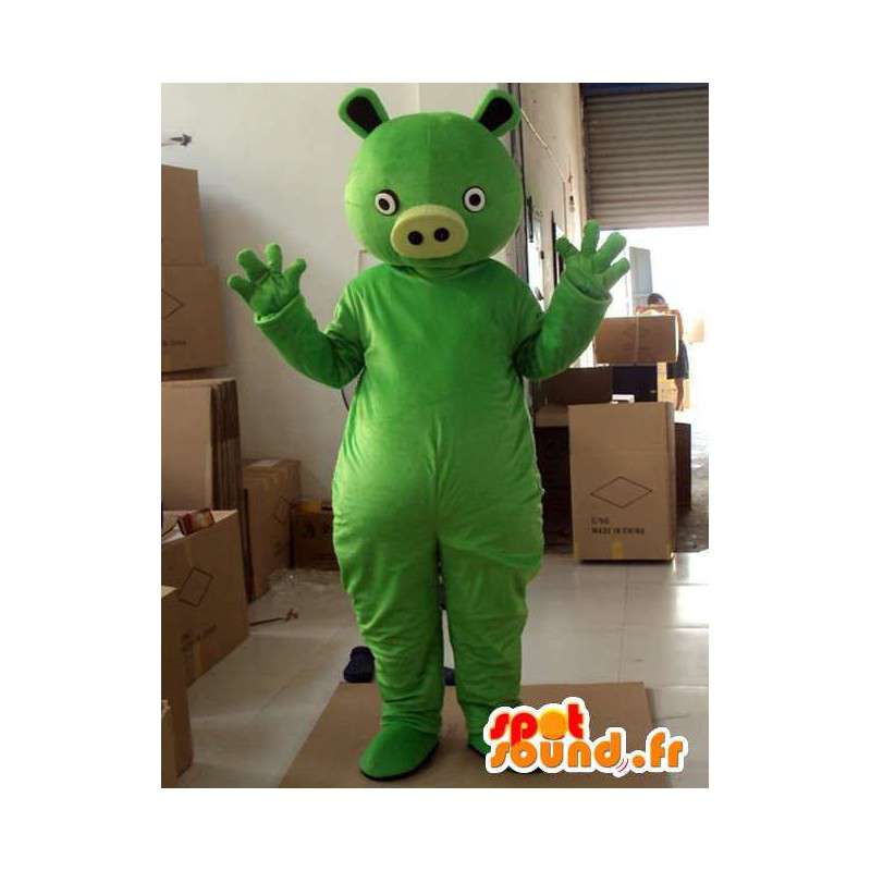 Groene monster mascotte varken stijl - Party Costume - MASFR00734 - Pig Mascottes