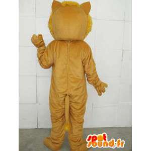 Mascot beige løve med tilbehør - Costume Savannah - MASFR00745 - Lion Maskoter