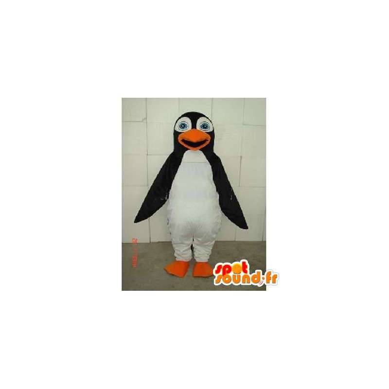 Mascot costume pinguino e mare in bianco e nero - MASFR00752 - Mascotte pinguino