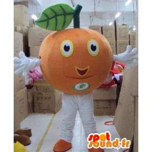 Mascot fruta mandarina / naranja - maraicher vestuario - MASFR00793 - Mascota de la fruta