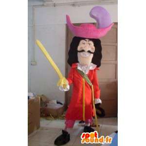 Mascotte pirate - Dessin animé - Capitaine crochet - Costume - MASFR00794 - Mascottes de Pirates
