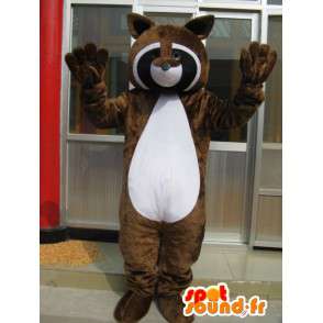 Raccoon mascot - Brown Ferret - Ideal Seesmic - Fast shipping - MASFR00273 - Mascots of pups