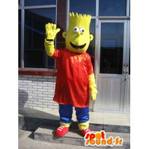 Mascotte Bart Simpson - La famille Simpson en déguisement - MASFR00155 - Mascottes Les Simpson