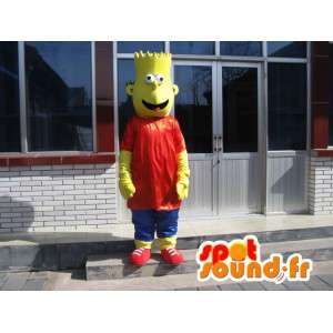 Mascotte Bart Simpson - La famille Simpson en déguisement - MASFR00155 - Mascottes Les Simpson