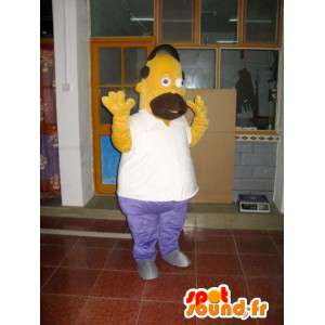 Costume mascotte Omer Simpson - Cartoon - Modello II - MASFR001018 - Mascotte Simpsons