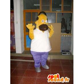 κοστούμι μασκότ Homer Simpson - Cartoon - Μοντέλο ΙΙ - MASFR001018 - Μασκότ The Simpsons