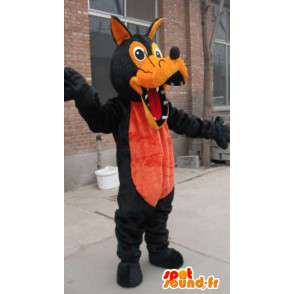 Lupo mascotte peluche marrone e arancio - Costume Werewolf - MASFR00325 - Mascotte lupo