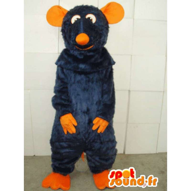 Oranje en blauwe muis mascotte kostuum speciale ratatouille - MASFR00800 - Mouse Mascot