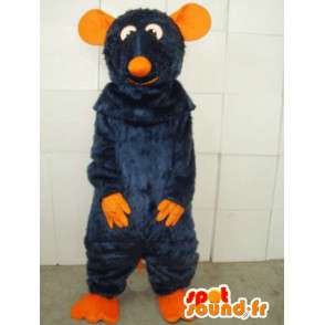 Mascotte souris orange et bleue spécial costume de ratatouille - MASFR00800 - Mascotte de souris