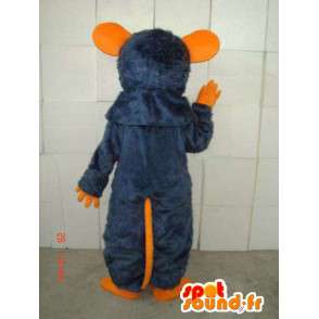 Oranje en blauwe muis mascotte kostuum speciale ratatouille - MASFR00800 - Mouse Mascot