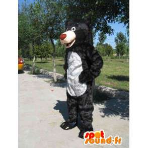 Orso mascotte costume famosa festa nero Balou - MASFR00807 - Famosi personaggi mascotte