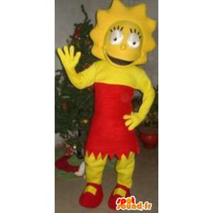 Mascote da família Simpson - Traje de Lisa Simpson - MASFR00814 - Mascotes Os Simpsons