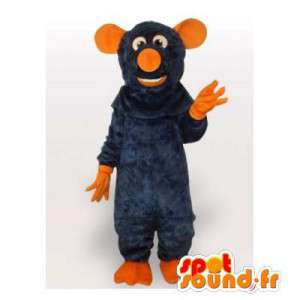Mascotte souris orange et bleue spécial costume de ratatouille - MASFR00800 - Mascotte de souris