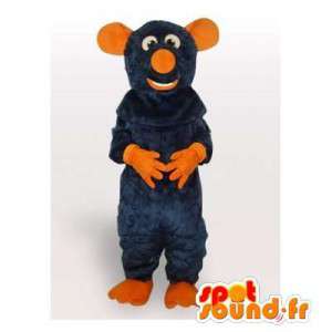 Mascotte souris orange et bleue spécial costume de ratatouille - MASFR00800 - Mascotte de souris