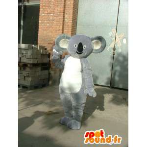 Grå Koala maskot - hurtig forsendelse af bambupanda kostume -