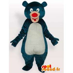 Famoso mascote urso Balou marinha festivo customizável azul  - MASFR00806 - Celebridades Mascotes