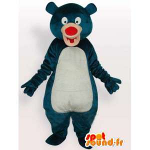 カスタマイズ可能な有名なクマのマスコットバロウのお祝いネイビーブルー-MASFR00806-有名なキャラクターのマスコット