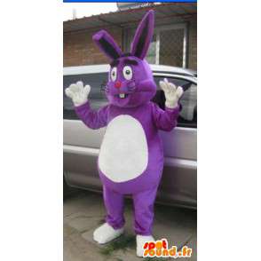 Aangepaste Mascot - Purple Rabbit - Large - Model Special - MASFR001033 - Mascot konijnen