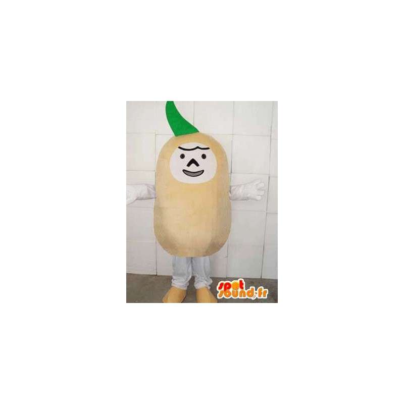 Mascot plantaardig raap speciale stijl maraicher voor promoties - MASFR00749 - Vegetable Mascot