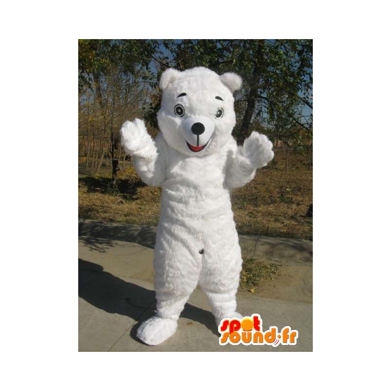 Mascote do urso polar - Disguise qualidade da fibra - MASFR00152 - mascote do urso