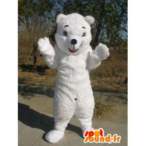 Mascote do urso polar - Disguise qualidade da fibra - MASFR00152 - mascote do urso