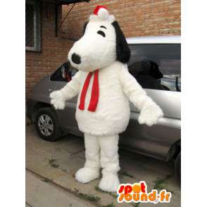 Cane mascotte peluche Snoopy e Natale accessori - MASFR00825 - Mascotte cane